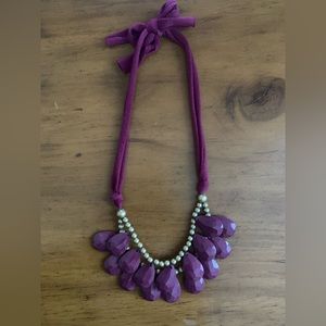 Purple Beaded Necklace